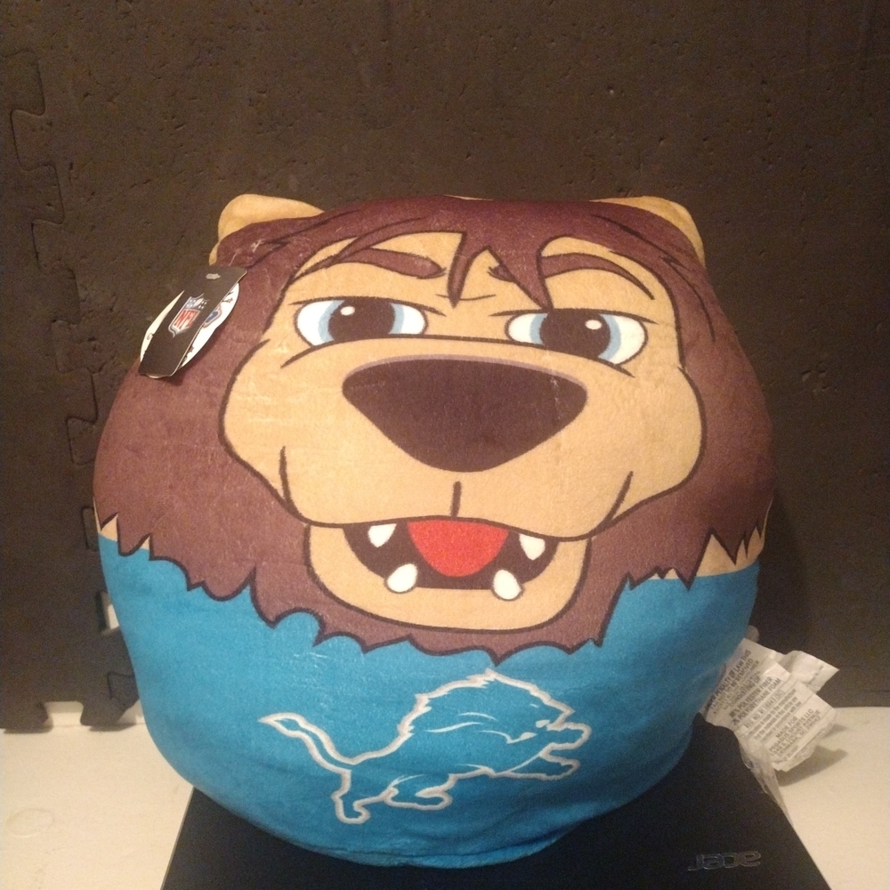 NFL Officially Licensed Detroit Lions Mascot Squish Pillow